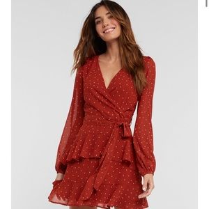 🌸Blush/ Dusty Rose Ruffle Dress